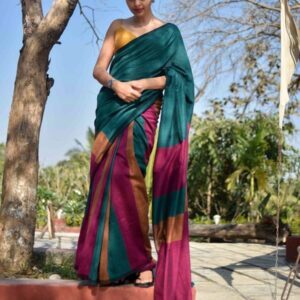 Handloom Cotton Saree with blouse piece
