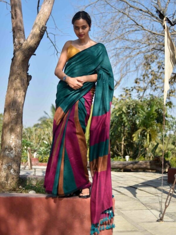 Handloom Cotton Saree with blouse piece