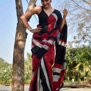 Handloom Cotton Saree with blouse piece