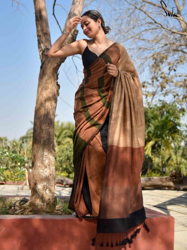 Handloom Cotton Saree with blouse piece