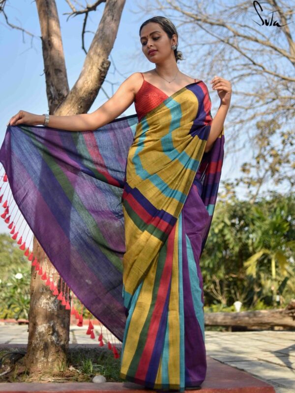 Handloom Cotton Saree with blouse piece