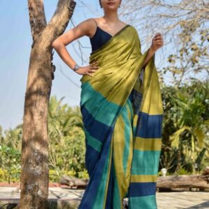 Handloom Cotton Saree with blouse piece