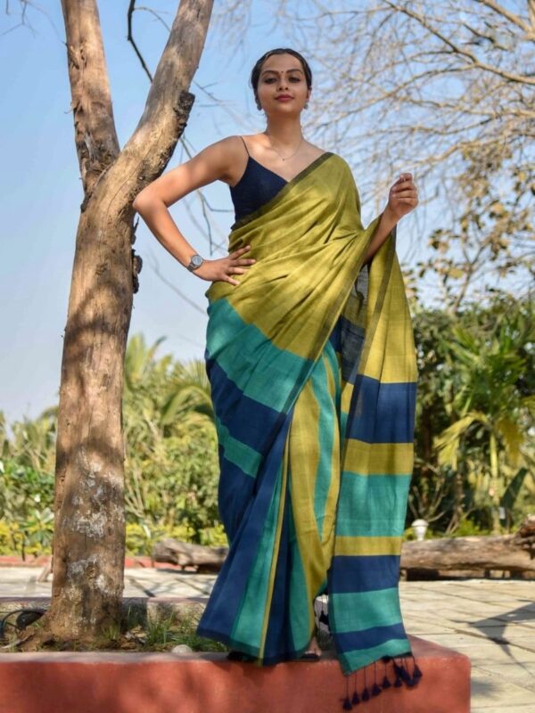 Handloom Cotton Saree with blouse piece
