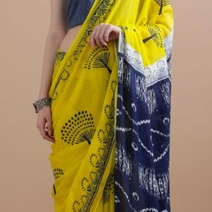 Cotton Mulmul Saree With blouse piece