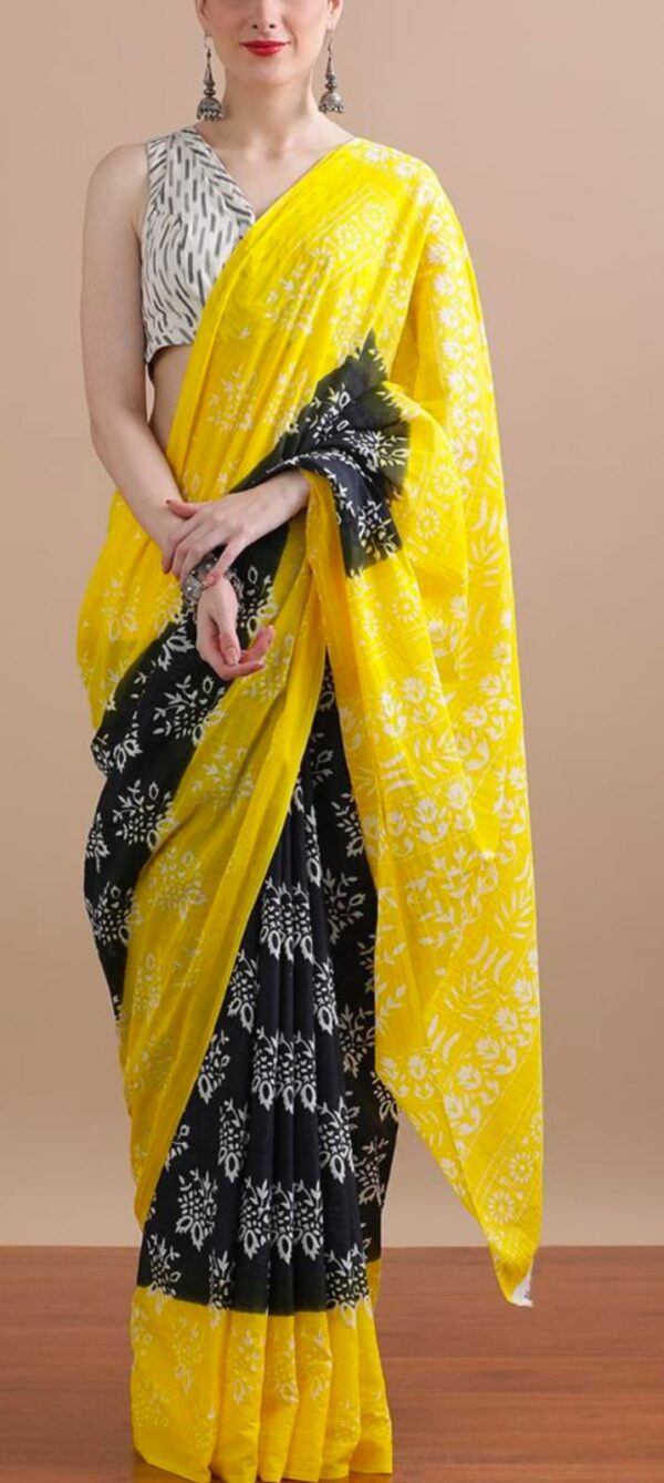 Cotton Mulmul Saree with blouse piece