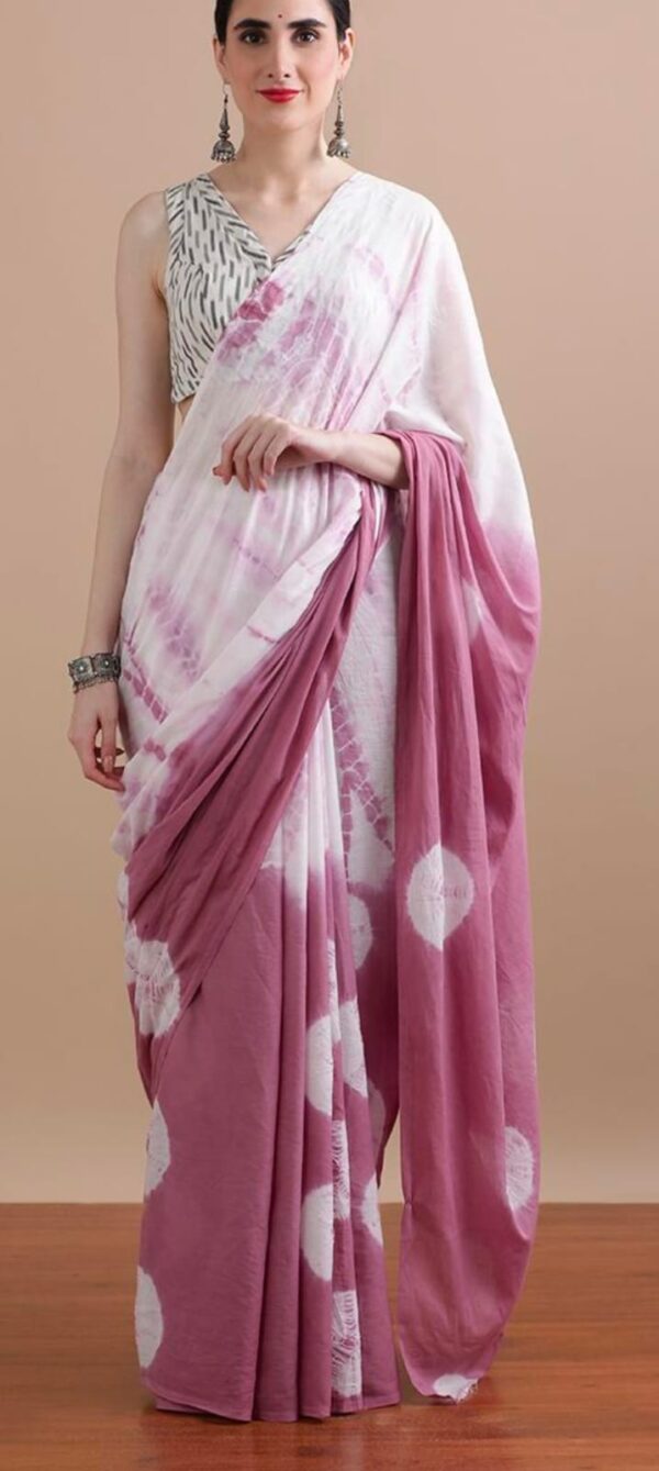 Cotton Mulmul Saree with blouse piece