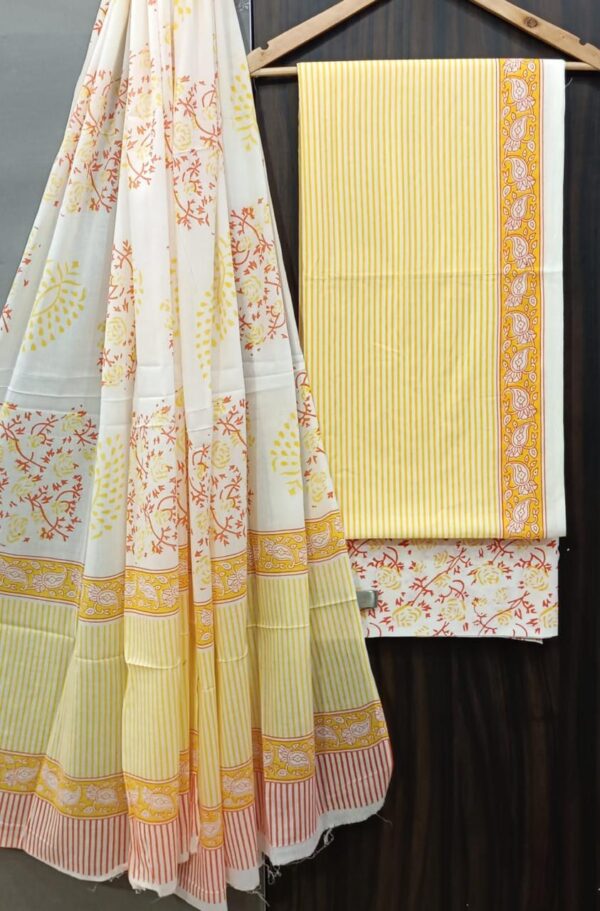 Pure Soft Cotton Dress Material - Image 2
