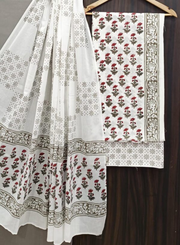 Pure Soft Cotton Dress Material - Image 2
