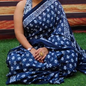 Cotton Mulmul Saree with blouse piece
