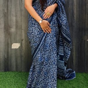 Cotton Mulmul Saree with blouse piece