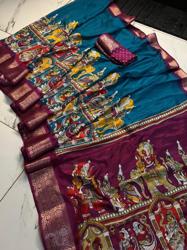 Traditional and Luxury - Dola Silk Saree - Image 7