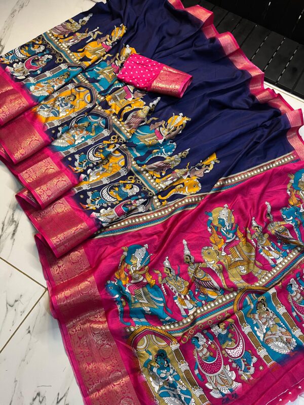 Traditional and Luxury - Dola Silk Saree - Image 5