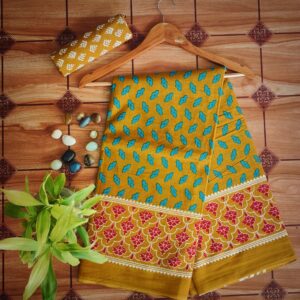 Cotton Mulmul Saree with blouse piece