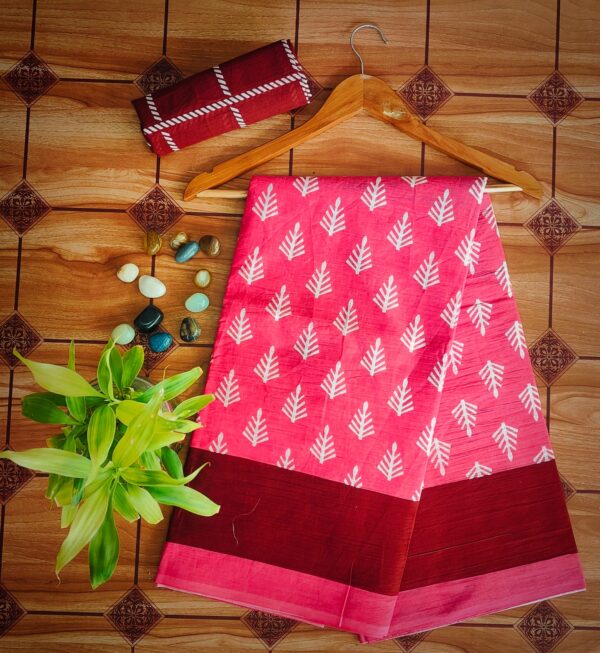 Cotton Mulmul Saree with blouse piece