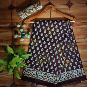 Cotton Mulmul Saree with blouse piece