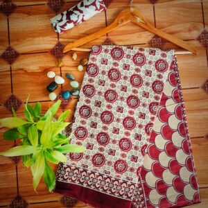 Cotton Mulmul Saree with blouse piece