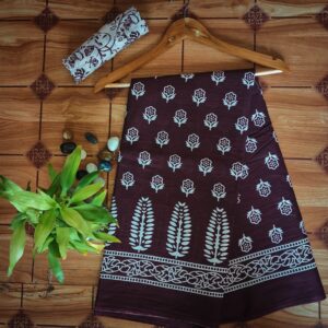 Cotton Mulmul Saree with blouse piece