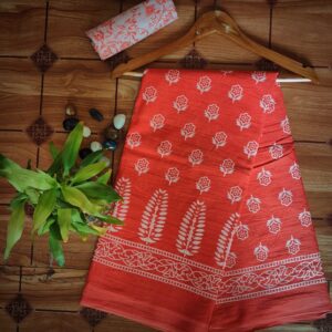Cotton Mulmul Saree with blouse piece