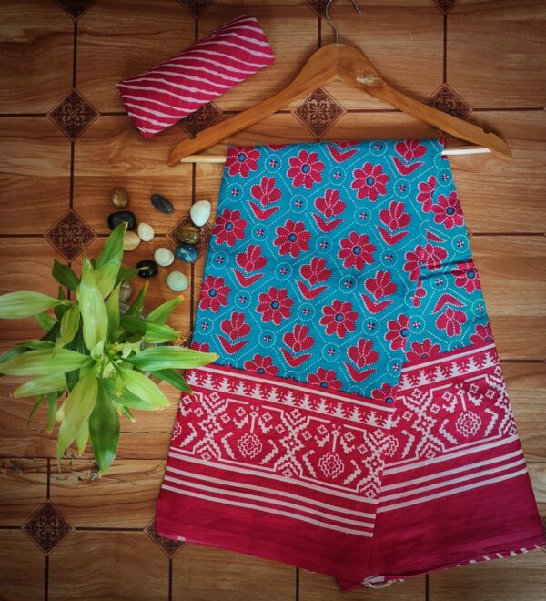 Cotton Mulmul Saree with blouse piece