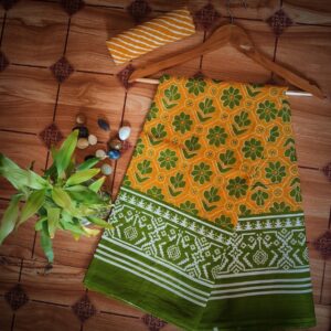 Cotton Mulmul Saree with blouse piece