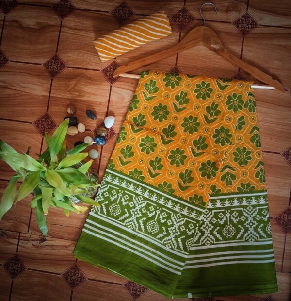 Cotton Mulmul Saree with blouse piece