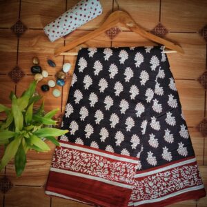 Cotton Mulmul Saree with blouse piece