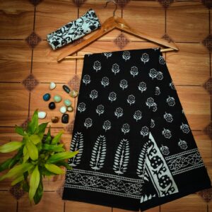 Cotton Mulmul Saree with blouse piece