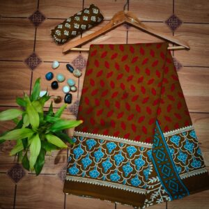 Cotton Mulmul Saree with blouse piece