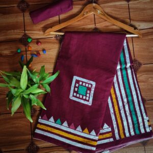 Cotton Mulmul Saree with blouse piece