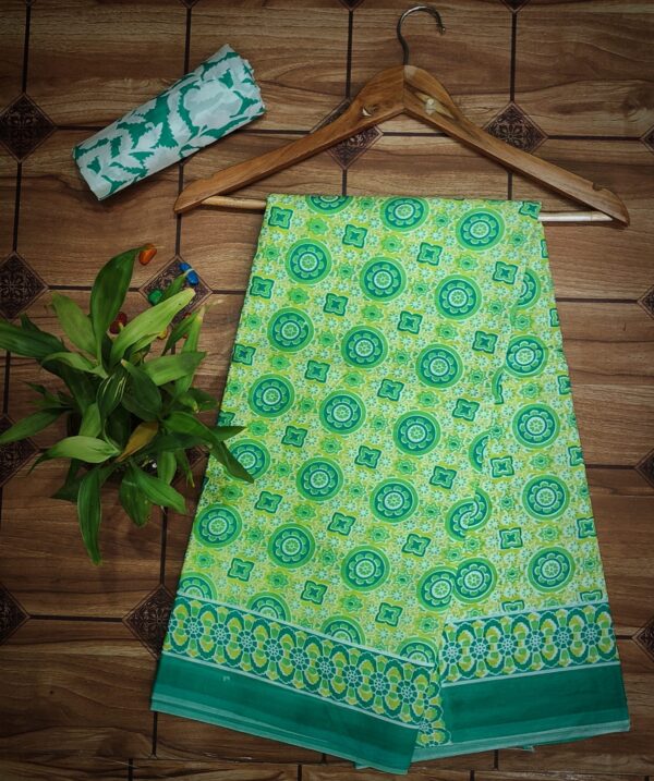 Cotton Mulmul Saree with blouse piece