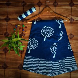 Cotton Mulmul Saree with blouse piece