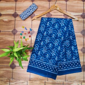 Cotton Mulmul Saree with blouse piece