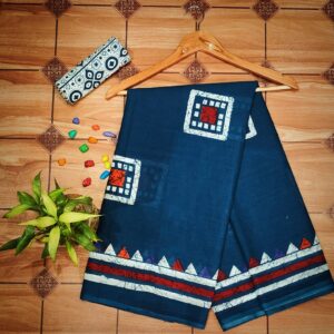 Cotton Mulmul Saree with blouse piece