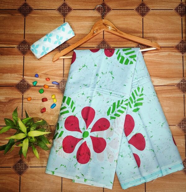 Cotton Mulmul Saree with blouse piece