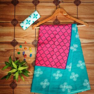 Cotton Mulmul Saree with blouse piece