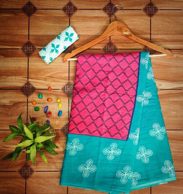 Cotton Mulmul Saree with blouse piece