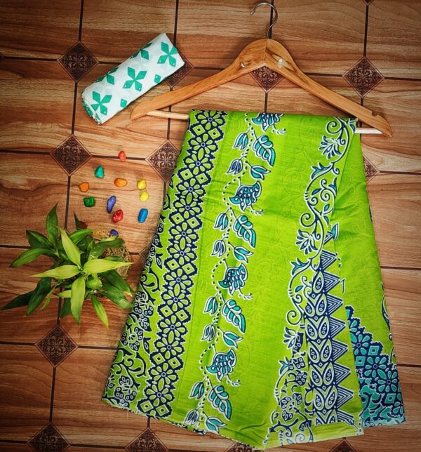 Cotton Mulmul Saree with blouse piece
