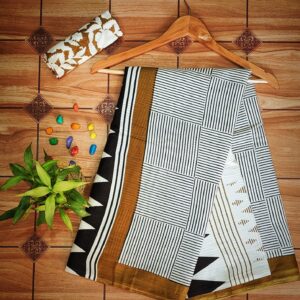 Cotton Mulmul Saree with blouse piece