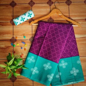 Cotton Mulmul Saree with blouse piece