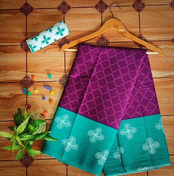 Cotton Mulmul Saree with blouse piece
