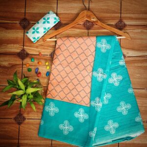 Cotton Mulmul Saree with blouse piece