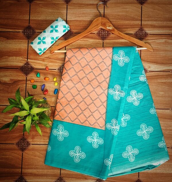 Cotton Mulmul Saree with blouse piece