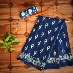 Cotton Mulmul Saree with blouse piece