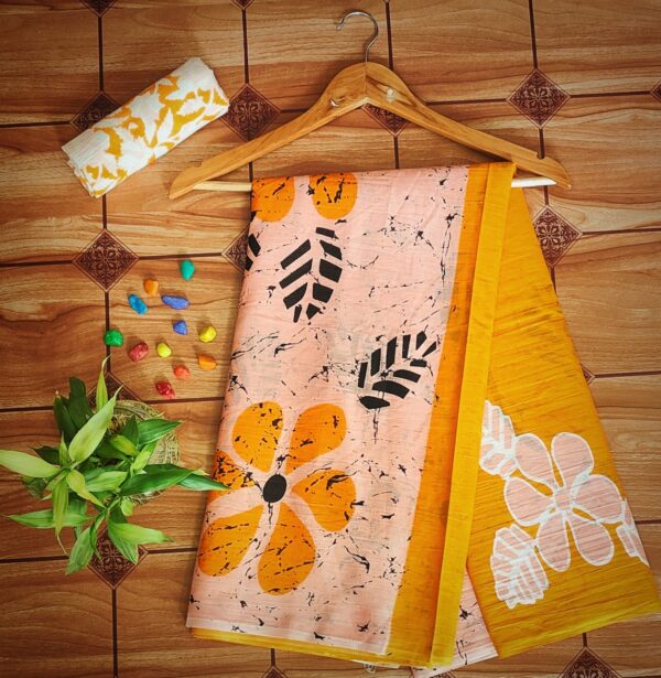 Cotton Mulmul Saree with blouse piece