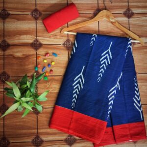 Cotton Mulmul Saree with blouse piece