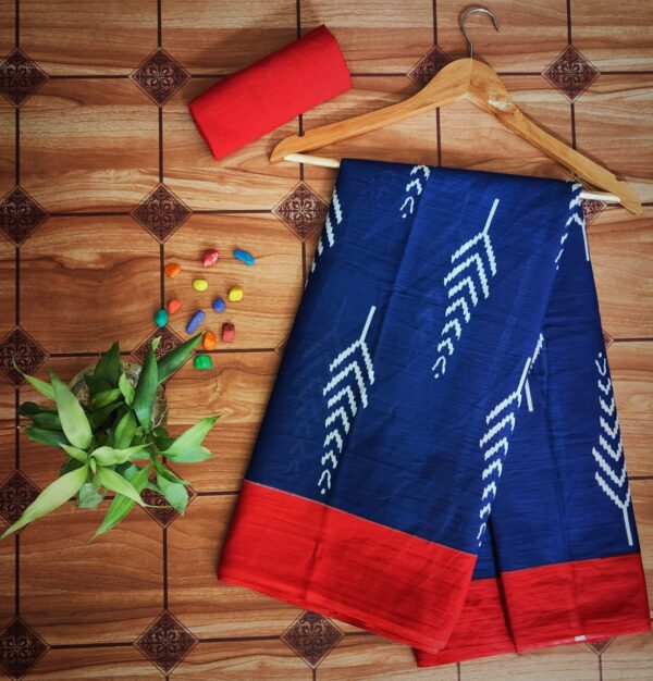 Cotton Mulmul Saree with blouse piece