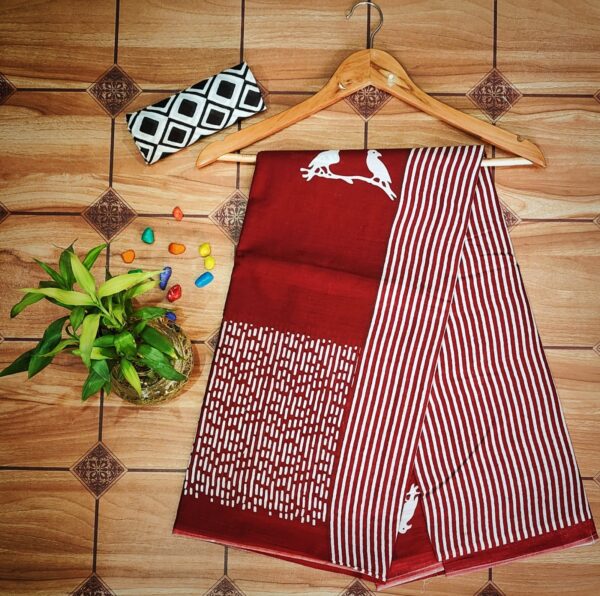 Cotton Mulmul Saree with blouse piece