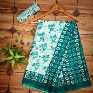 Cotton Mulmul Saree with blouse piece