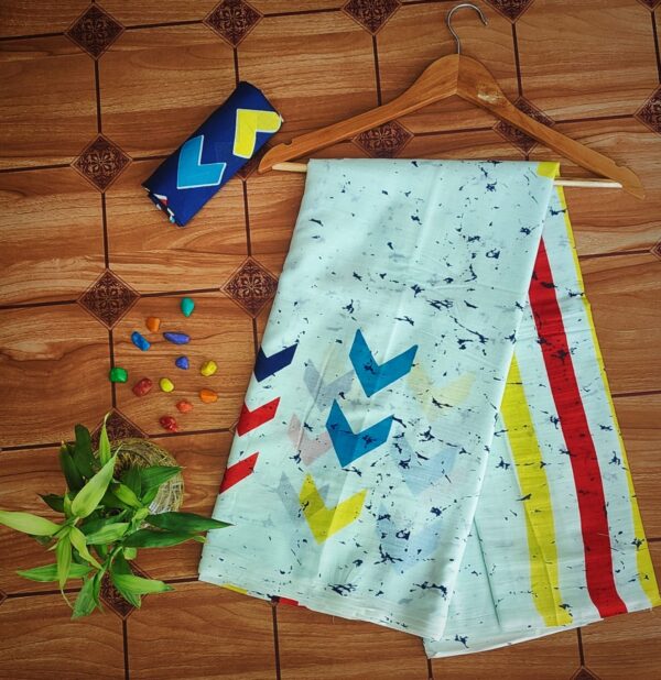 Cotton Mulmul Saree with blouse piece