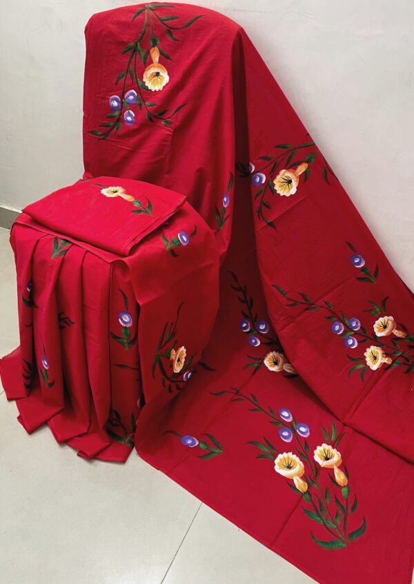 Beautiful Hand Block Print Mulmul Cotton Saree
